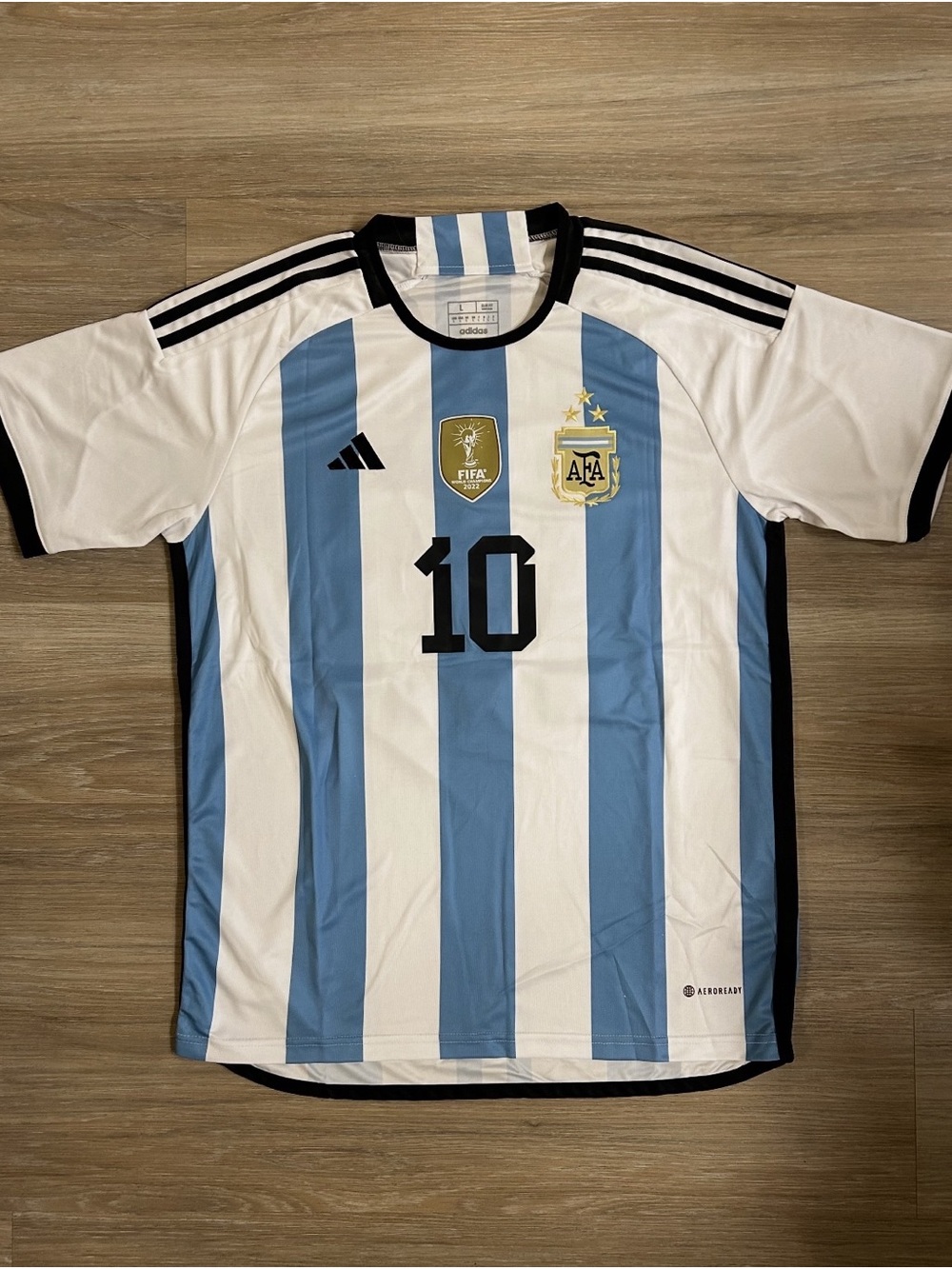 2022 Adidas Lionel Messi World Cup Argentina Home Kit Jersey - Sizes M & L - New